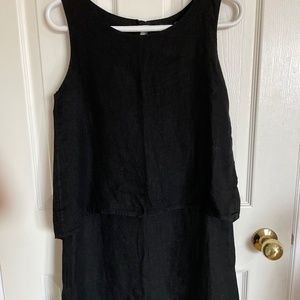 Double layer linen dress